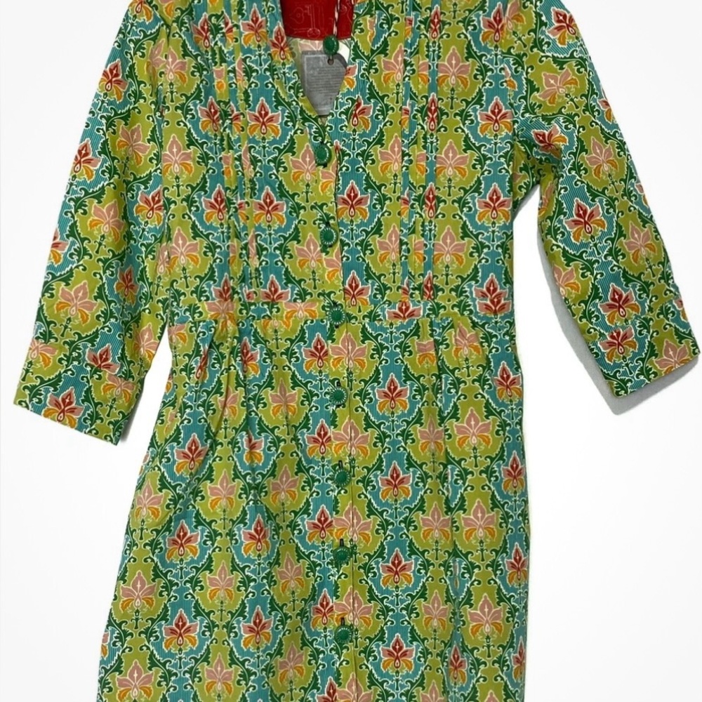 Matilda Jane Green and Pink Floral Long Sleeve Dress